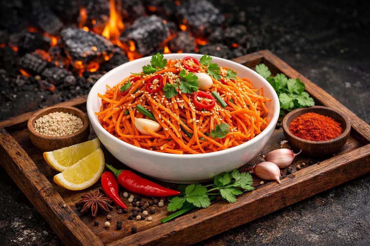 Салат из корейской морковки