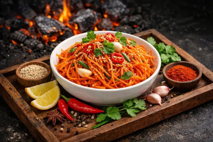 Салат из корейской морковки