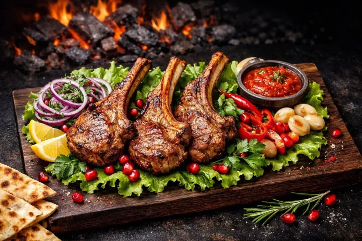 Шашлык из баранины корейка